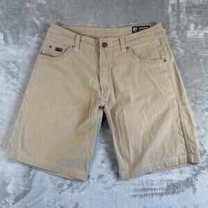 Kuhl Shorts Men's Khaki Brown Radikl Outdoor Hiking Stretch Casual Size 32